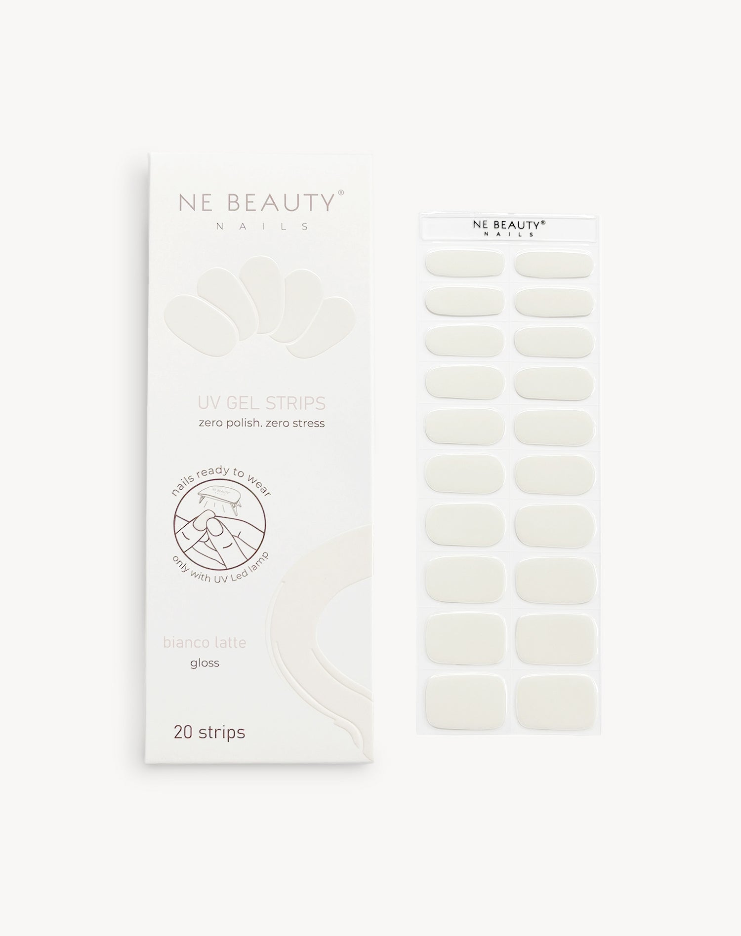 Bianco Latte UV Gel Strips