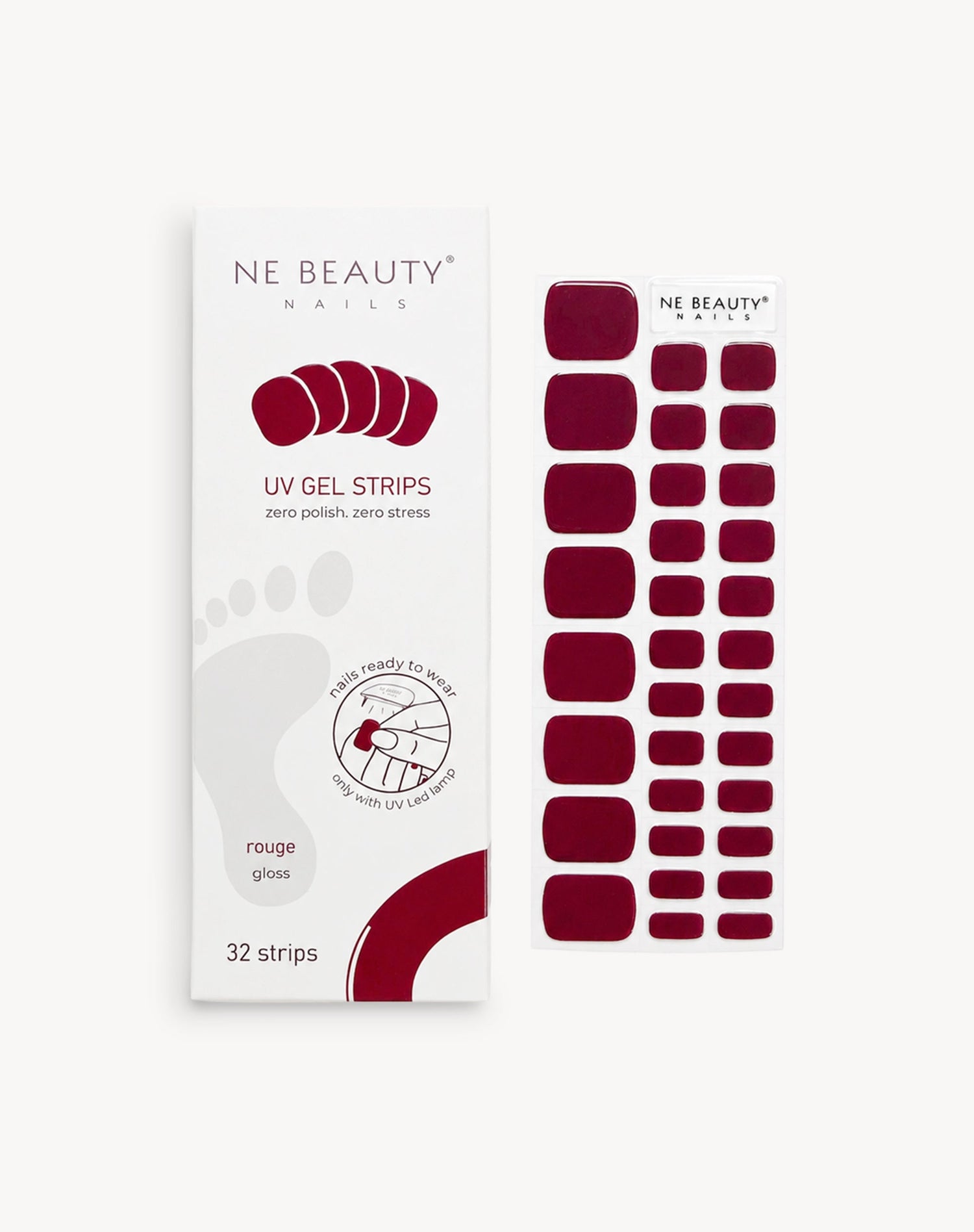Rouge Pedicure UV Gel Strips